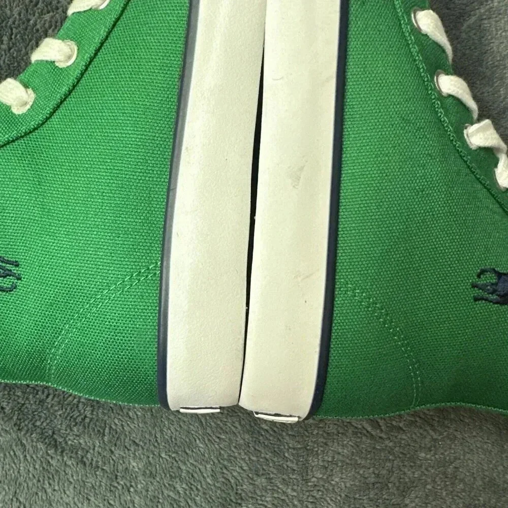 Polo Ralph Lauren Kelly Brisbane Hi 91718 Kids Sneaker Green Size 2